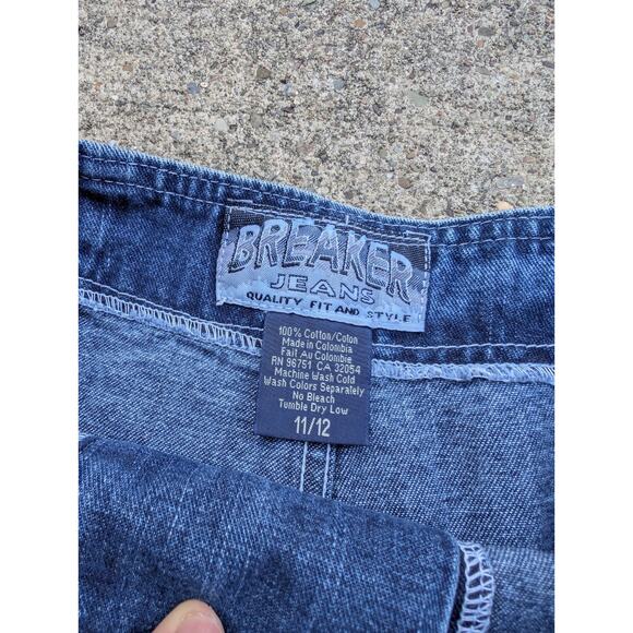 Breaker Jeans Surf Wear Denim Lace-up Cotton Short Shorts Size 11/12 29x2.5 - Picture 2 of 7